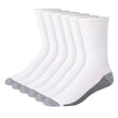 Hanes Men's Socks, Max Cushioned Crew Socks, Available in 6, 8, and 12-Pack, White/Grey Foot Bottom, 12-14 🍁 All In One Marketplace Canada