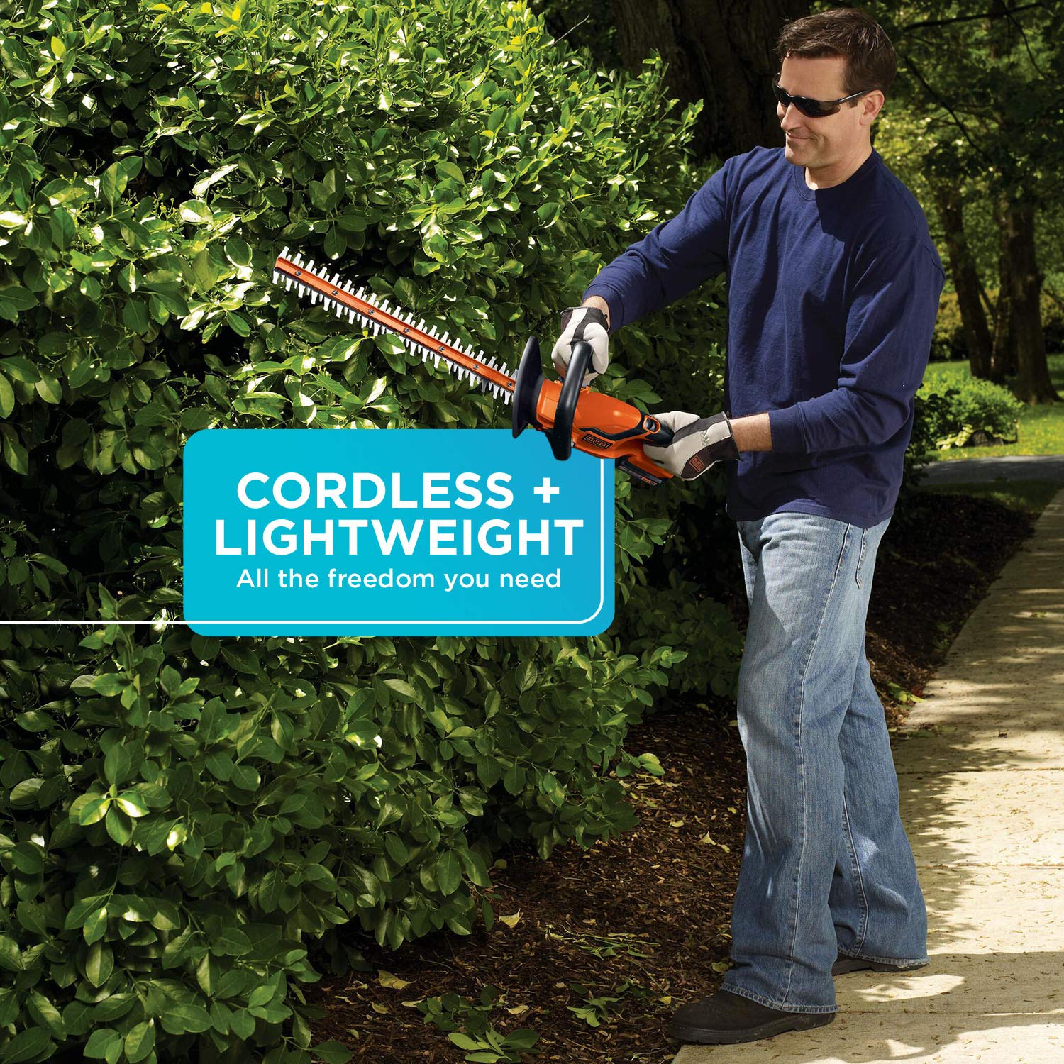 BLACK+DECKER 20V MAX* Cordless Hedge Trimmer, 22-Inch, Dual Action Blades (LHT2220-CA) 🍁 All In One Marketplace Canada