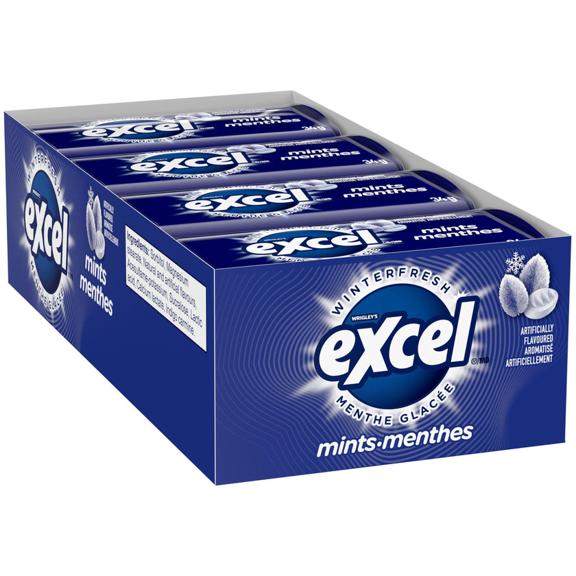 EXCEL, Winterfresh Flavoured Mints, 34g, Tin, 8 Packs 🍁 All In One Marketplace Canada