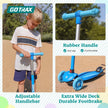 Gotrax KS1 Kids Kick Scooter, LED Lighted Wheels and 3 Adjustable Height Handlebars, Lean-to-Steer & Widen Anti-Slip Deck, 3 Wheel Scooter for Boys & Girls Ages 3+ and up to 50 Kg (Blue) 🍁 All In One Marketplace Canada