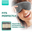 MyHalos® Microwave Activated Moist Heat Eye Compress for Dry Eyes and Stye Treatment - Heated Eye Mask for Dry Eyes -Our Dry Eye Therapy Mask Relives Blepharitis & Pink Eye -Warm Compress for Eyes 🍁 All In One Marketplace Canada