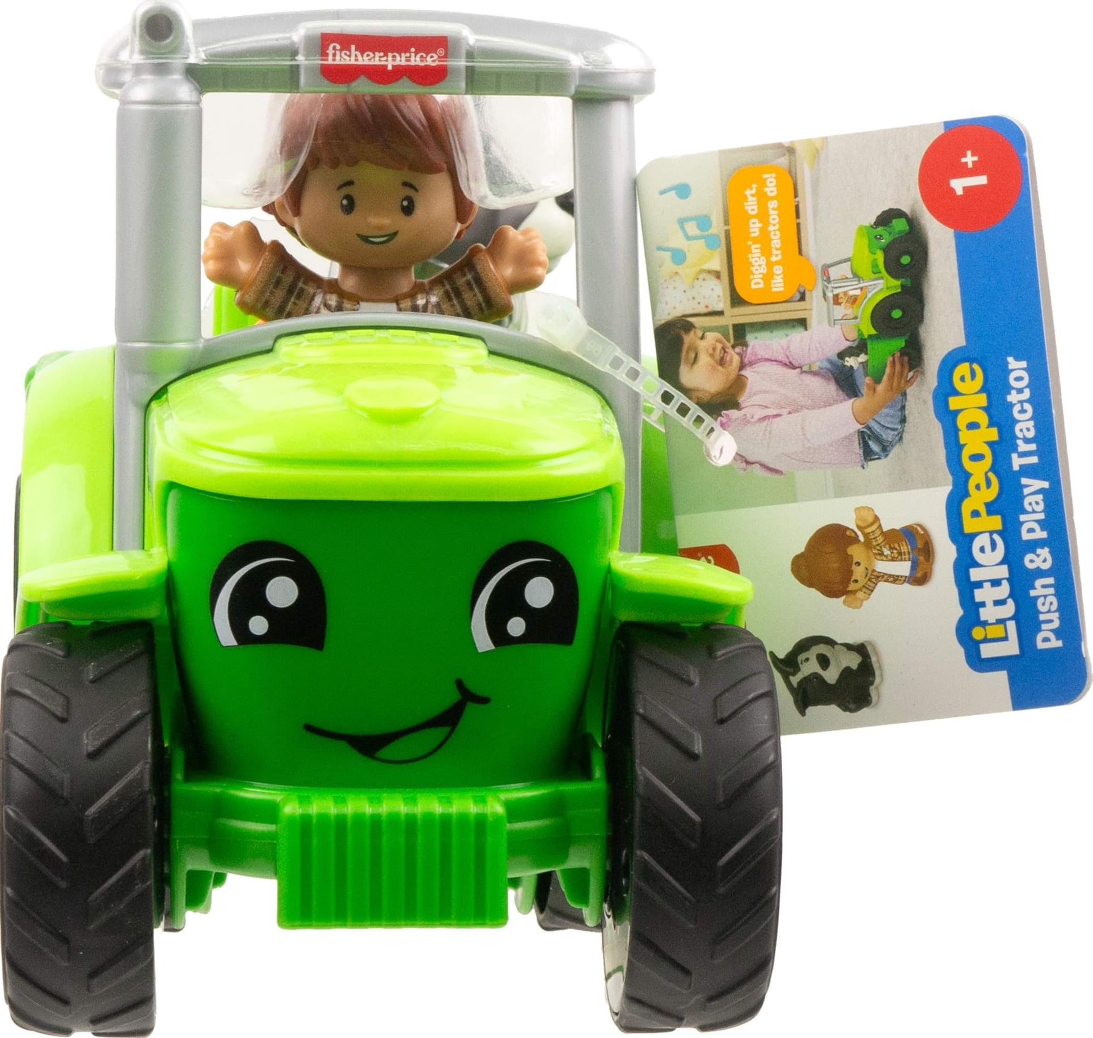 Fisher-Price Little People Push & Play Tractor, Multilanguage 🍁 All In One Marketplace Canada