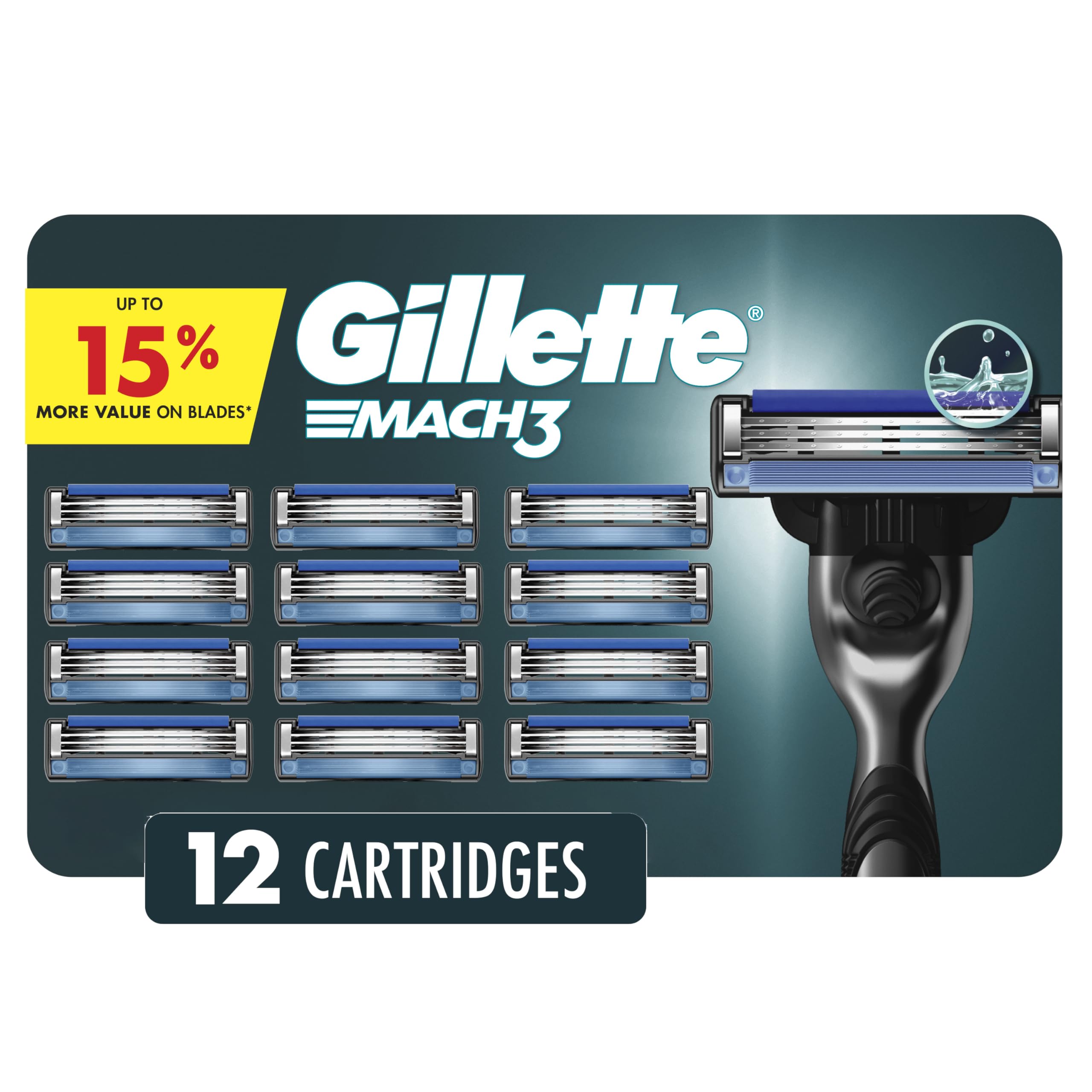 Gillette Mach3 Men's Razor Blade Refills, 12 Refills 🍁 All In One Marketplace Canada
