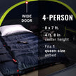 Coleman Skydome 4-Person Dark Room Camping Tent 🍁 All In One Marketplace Canada