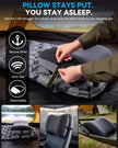 Hikenture Camping Pillow with Removable Cover - Ultralight Inflatable Pillow for Neck Lumber Support - Upgrade Backpacking Pillow - Washable Travel Air Pillows for Camping, Hiking, Backpacking (Black) 🍁 All In One Marketplace Canada
