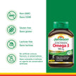 Jamieson Ultra-Strength Omega-3 900 mg, No Fishy Aftertaste, Supports Heart, Brain, and Eye Health, Arthritis Support. High Potency, with EPA and DHA, Non-GMO, Gluten-Free, 75 Softgels, Proudly Canadian 🍁 All In One Marketplace Canada