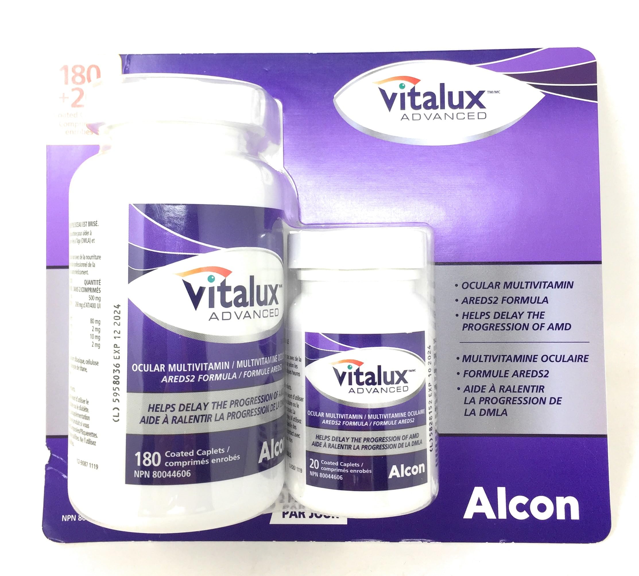 Vitalux Advanced Ocular Multi-Vitamin, 180 +20 caplets 🍁 All In One Marketplace Canada