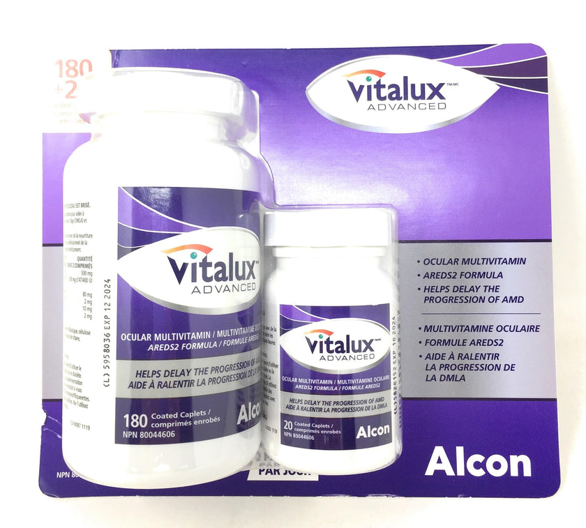 Vitalux Advanced Ocular Multi-Vitamin, 180 +20 caplets 🍁 All In One Marketplace Canada