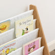 Humble Crew Kids Bookshelf 6-Tier Book Rack Organizer, Extra Large Toddler Bookcase with Fabric Storage Pockets, Front-Facing Display for Children’s Books, White/Natural Wood, Nursery/Playroom Storage 🍁 All In One Marketplace Canada