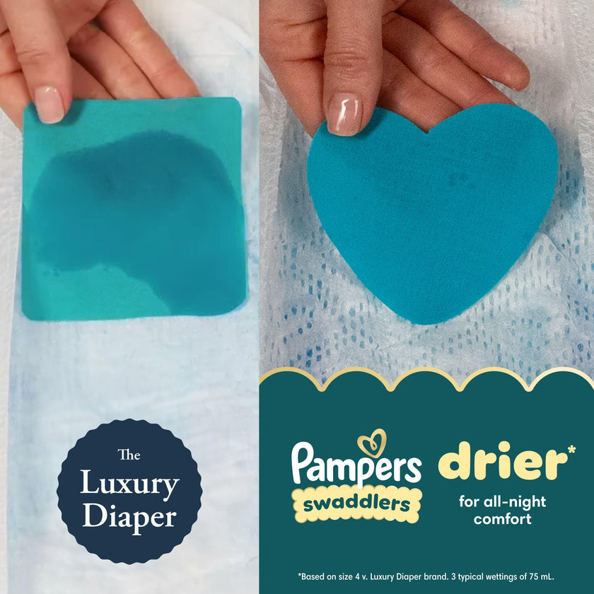 Pampers Swaddlers Diapers, Size 2, Absorbent, Keeps Baby Dry and Comfortable, Pediatrician Recommended Skin Safe Disposable Baby Diaper, 1 Pack (Count of 186) 🍁 All In One Marketplace Canada