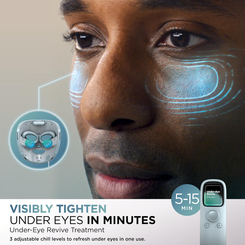 Shark CryoGlow LED Face Mask with Under-Eye Cooling, Anti-Ageing & Blemish Repair, Red & Blue LED, Infrared Light Therapy, USB-C, Remote Control, Storage Bag, FW312C (Canadian Version) 🍁 All In One Marketplace Canada