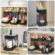 Sevenblue Under Sink Organizer 3 Pack, Bathroom Organizers, 2 Tier Multi-Use kitchen Organizers and Storage with Sliding Drawer, Hang Hooks and Cups, (Black) 🍁 All In One Marketplace Canada