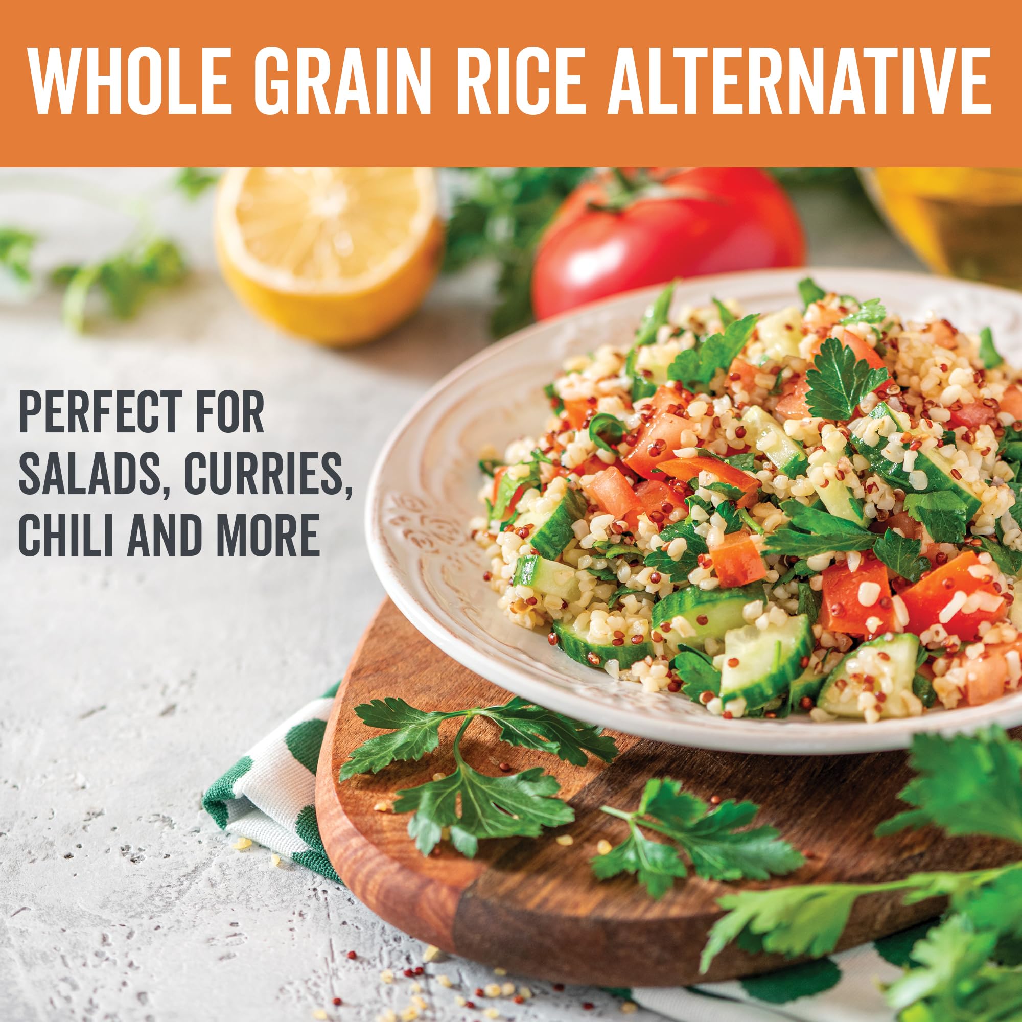 Viva Naturals Organic Quinoa (4 lb) – Quinoa Organic, Non-GMO & Pre-Washed Whole Grain | Gluten-Free Vegan Plant Protein, Source of Fibre & Iron, Puffed Rice & Pasta Substitute 🍁 All In One Marketplace Canada