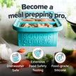 Souper Cubes 1 Cup Silicone Freezer Molds with Lids – Aqua - 2-Pack 🍁 All In One Marketplace Canada