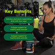 Organika Canadian-Made Electrolytes + Enhanced Collagen - Daily Hydration Powder with 5g of Collagen for Hair, Skin and Nails, 100% of Daily Vitamin C, Zesty Lemon Berry Flavour, 360 g, 30 Servings 🍁 All In One Marketplace Canada
