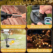 SIOTMERA 4Count Solar Lights Outdoor Waterproof IPX5, Solar Garden Lights, Wind Swaying Firefly Lights, Christmas Lights Outdoor, for Yard Lawn Pathway Decoration Lighting, 6LED WarmYellow 🍁 All In One Marketplace Canada