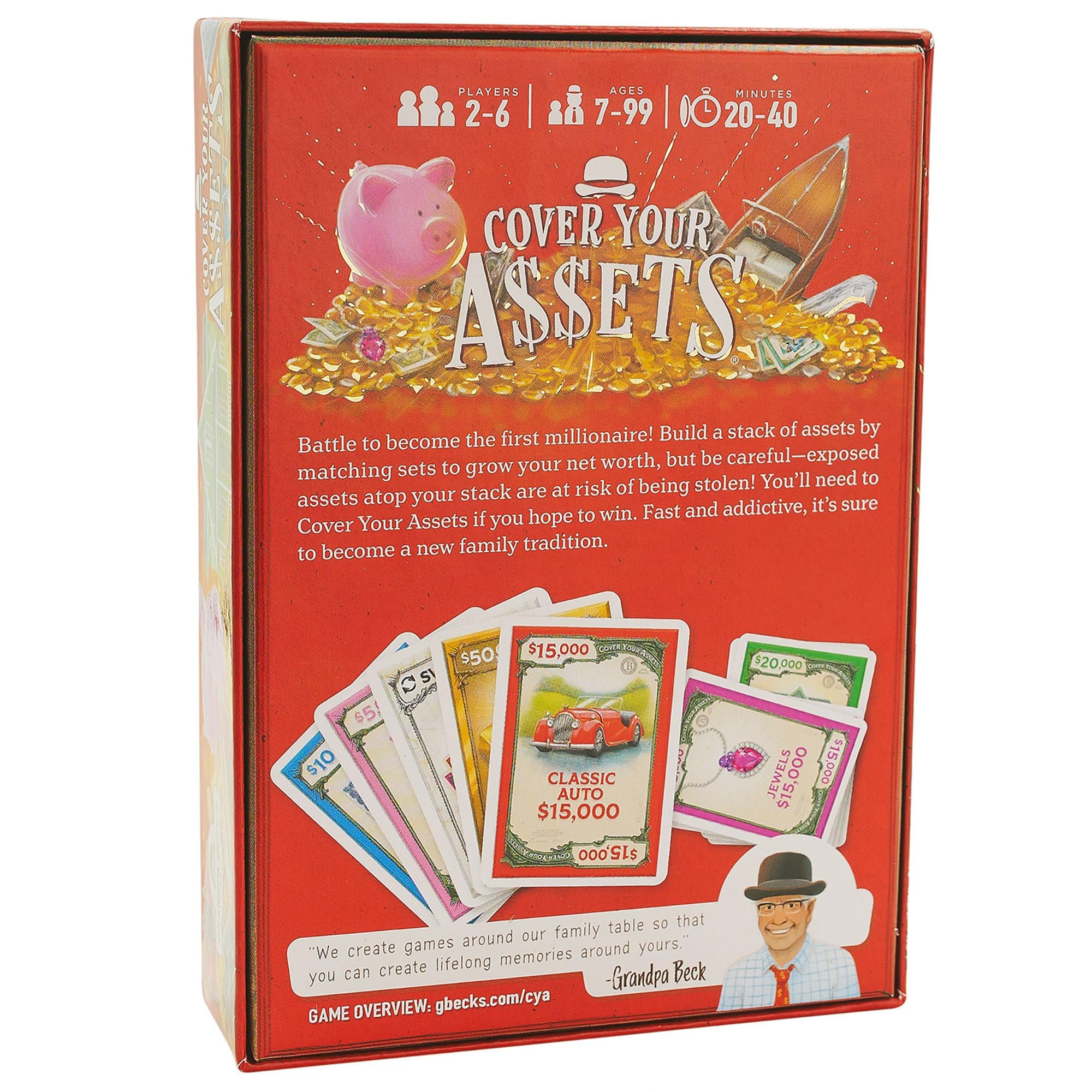 Cover Your Assets Card Game by Grandpa Beck's Games - Fun Family-Friendly Set-Collecting Game for Kids, Teens & Adults - from the Creators of Skull King - Ideal for 2-6 Players Ages 7+ 🍁 All In One Marketplace Canada