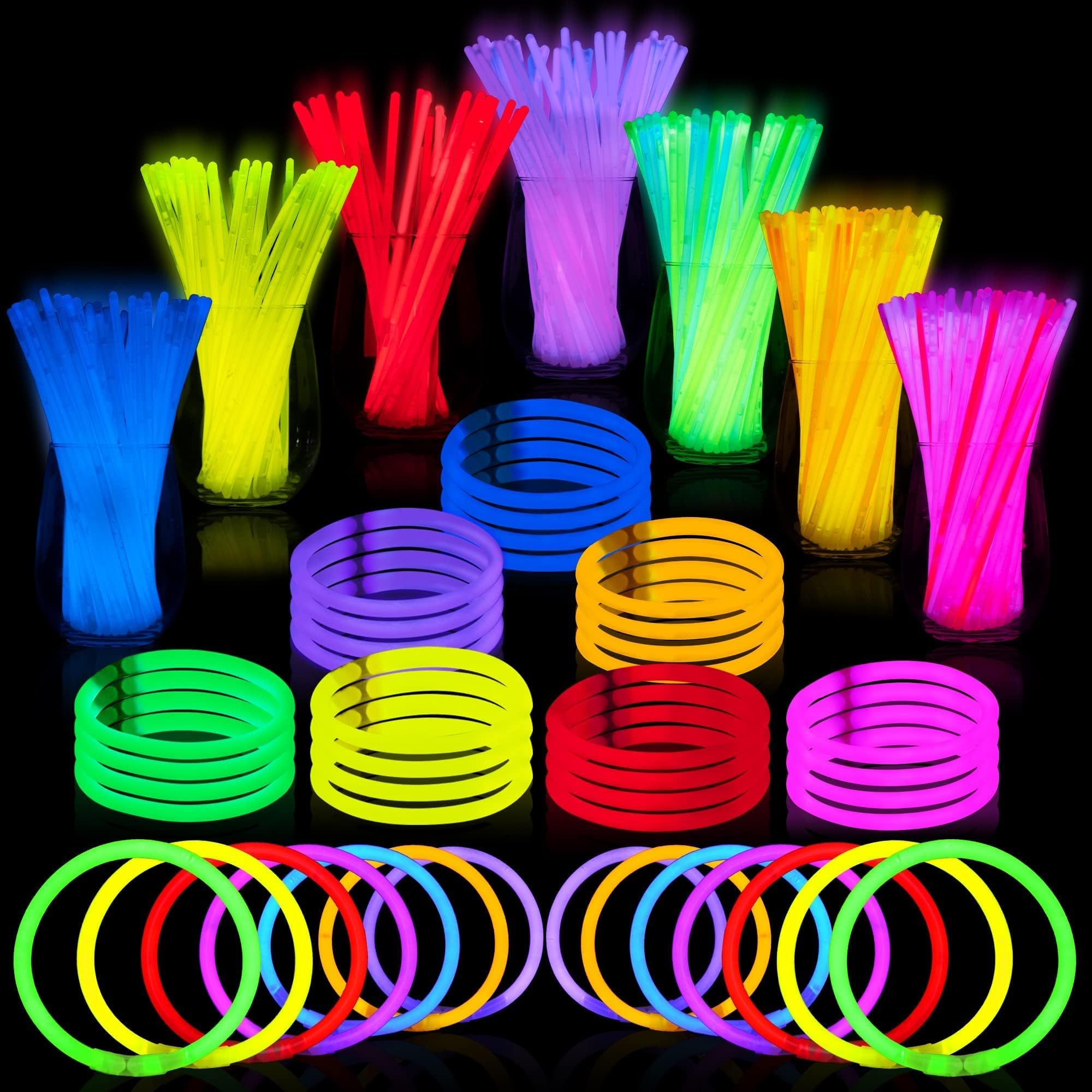 JOYIN 200 Pcs Glow Sticks Bulk 8
