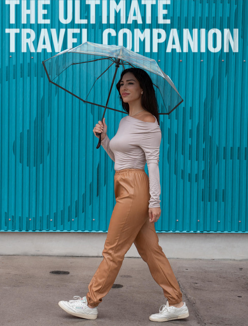 Repel Windproof Travel Umbrella - Compact & Withstands Winds up to 100MPH, Strongest Premium Auto Folding Umbrella for Rain and Sun - Durable, Light & Portable for Women & Men, Fits Backpack & Cars 🍁 All In One Marketplace Canada