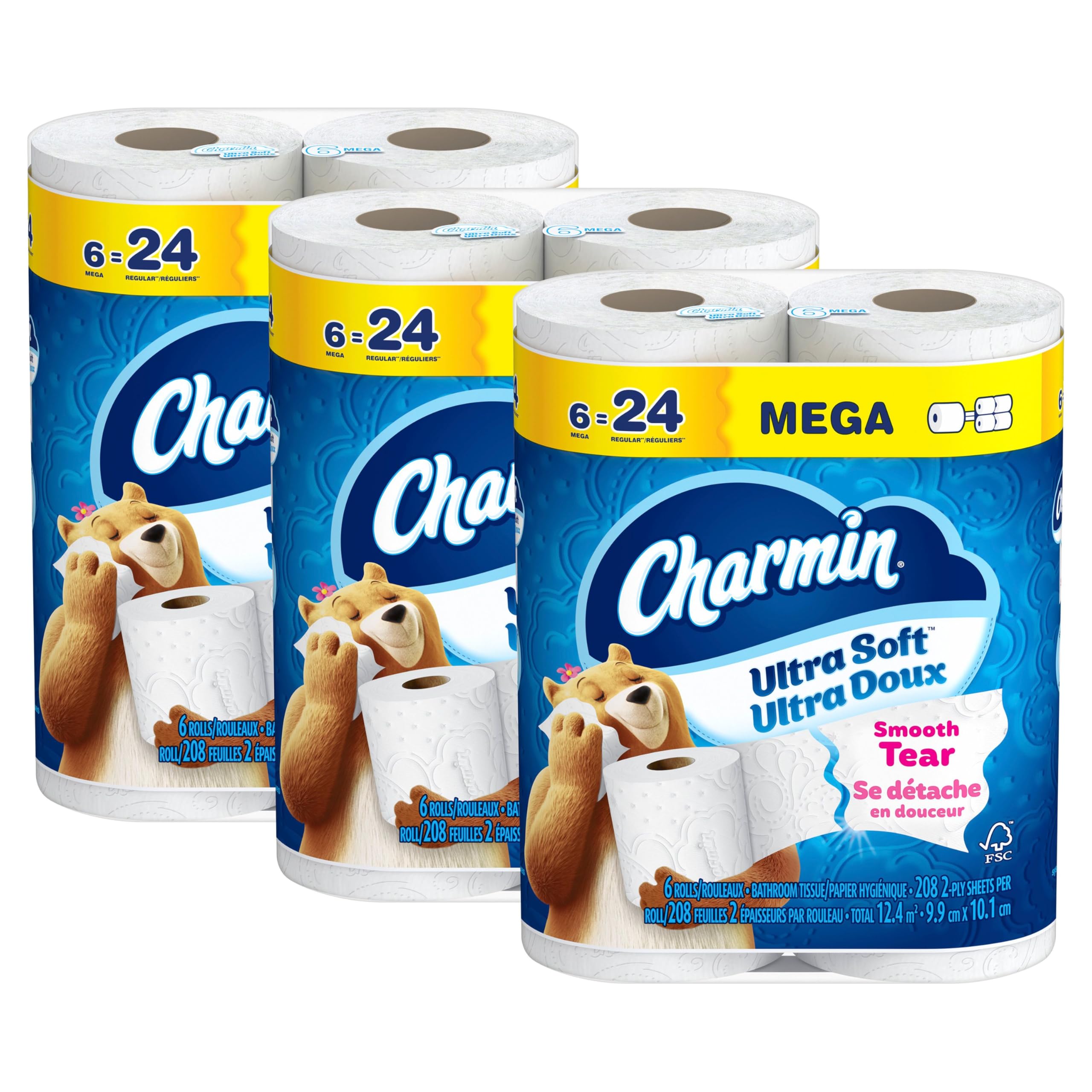 Charmin Toilet Paper Ultra Soft, 18 Mega Rolls = 72 Regular Rolls 🍁 All In One Marketplace Canada
