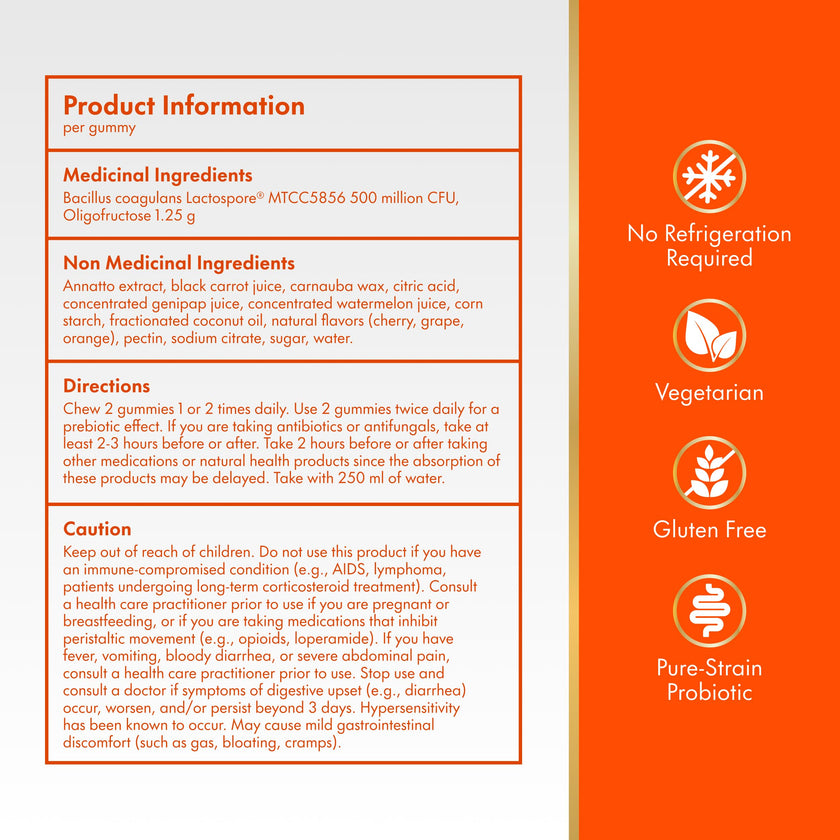 Align DUALBIOTIC PREbiotic + PRObiotic Gummies for Women & Men, Helps Support a Healthy Digestive System, Made With Naturally Fruit Flavours, 60 Count 🍁 All In One Marketplace Canada