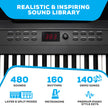 Alesis 88 Key Keyboard Piano with 480 Sounds, Speakers, USB MIDI, Carry-Bag, Stand, Headphones, Pedal and Piano Lessons for Beginners 🍁 All In One Marketplace Canada