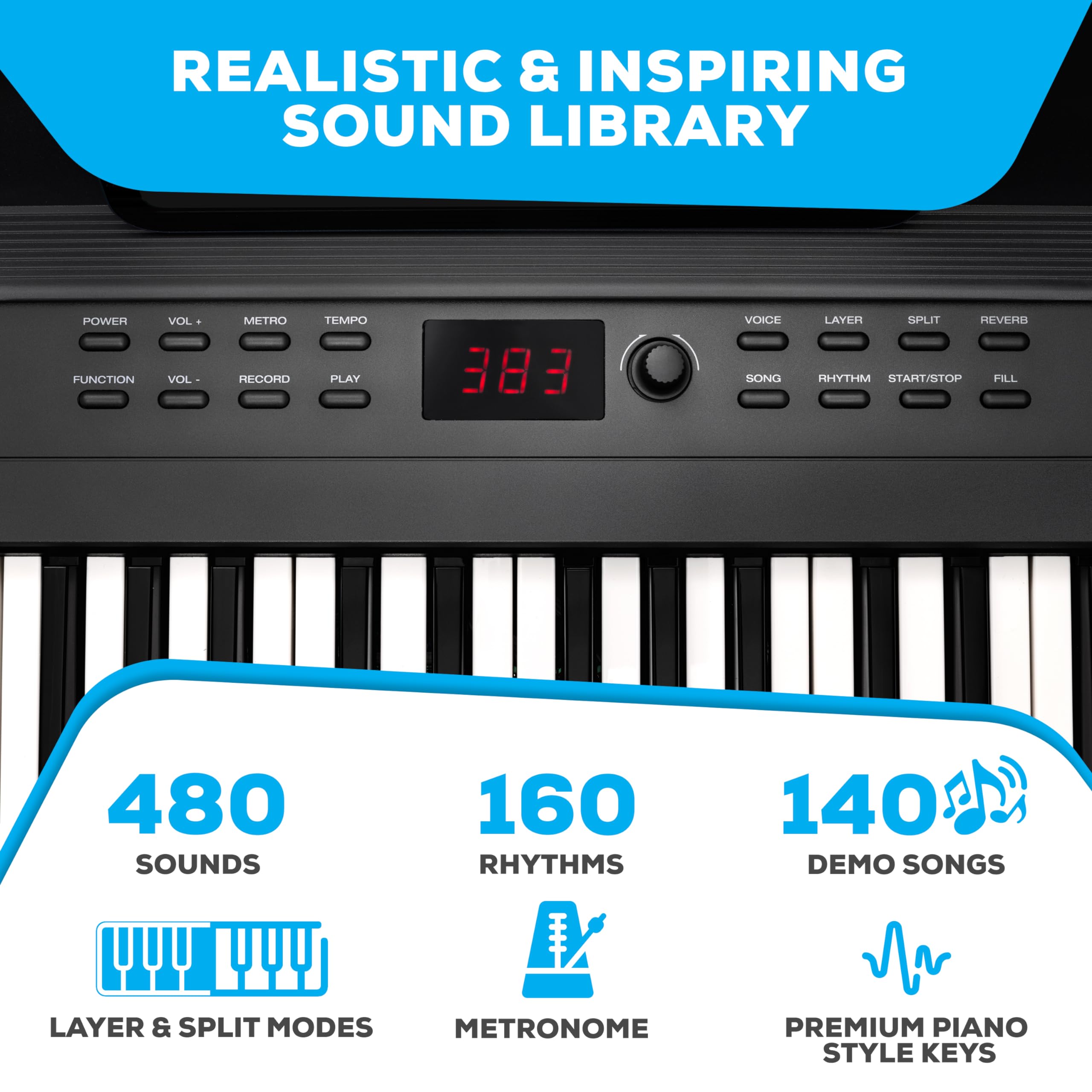 Alesis 88 Key Keyboard Piano with 480 Sounds, Speakers, USB MIDI, Carry-Bag, Stand, Headphones, Pedal and Piano Lessons for Beginners 🍁 All In One Marketplace Canada