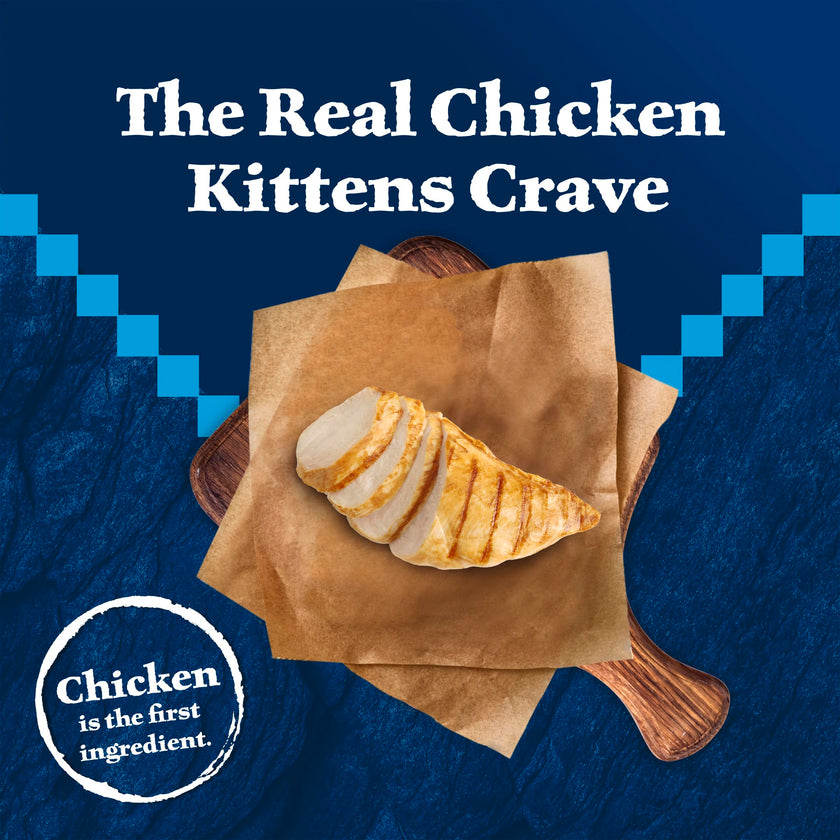 Blue Buffalo Wilderness with Chicken Natural High-Protein Grain-Free Dry Kitten Food, Real Chicken First, Antioxidant-Rich LifeSource Bits Support Immunity, DHA & ARA for Development, 2.2kg/5 lbs. 🍁 All In One Marketplace Canada
