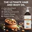 Viva Naturals Sweet Almond Oil – Almond Oil for Skin, Hair & Face, Body Oil After Shower, Body Oil for Dry Skin, Carrier Oil for Essential Oils & Almond Hair Oil, 16 fl oz 🍁 All In One Marketplace Canada