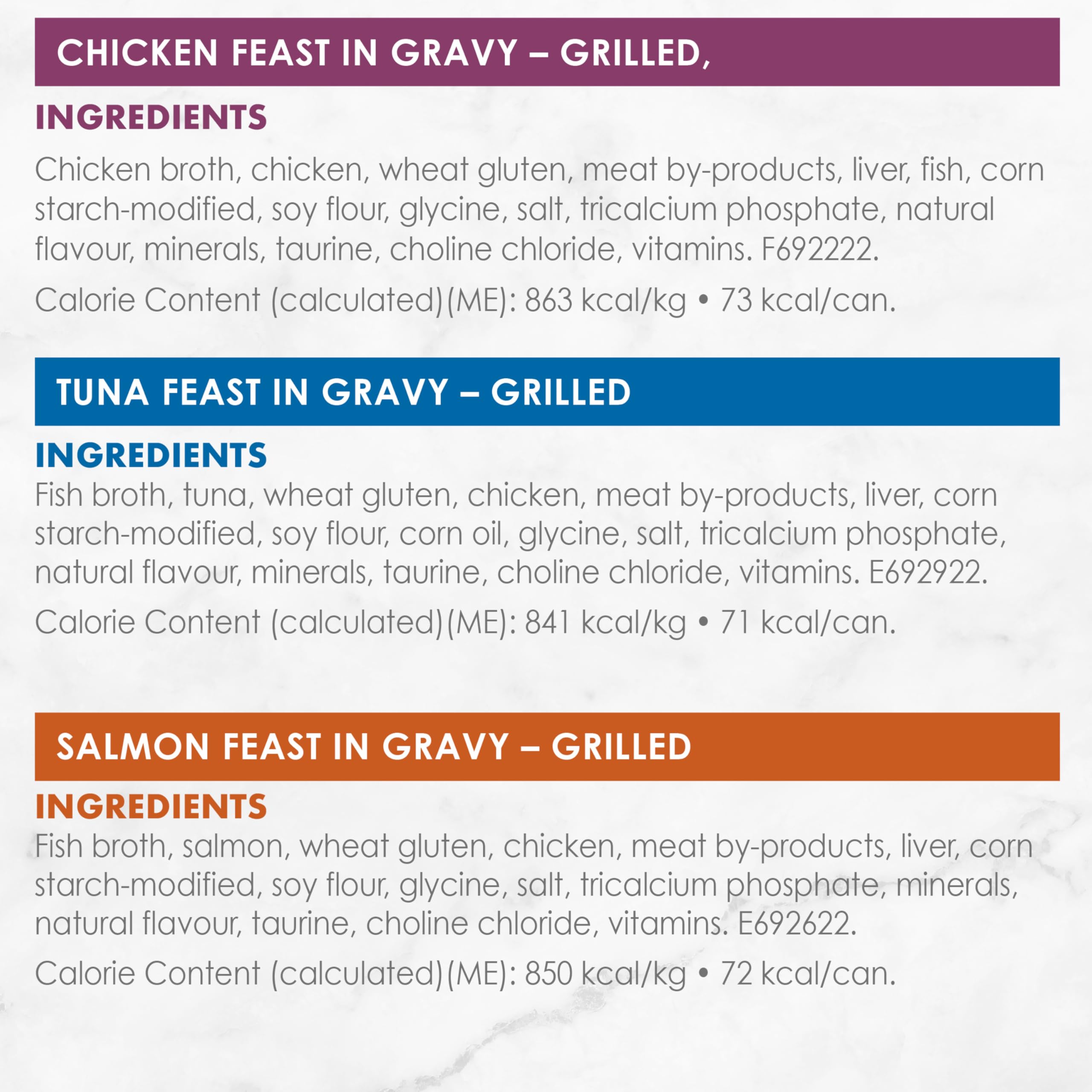 Fancy Feast Grilled Wet Cat Food, in Gravy Variety Pack 3 Flavours - 85 g Can (24 Pack) 🍁 All In One Marketplace Canada