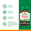 Jamieson Wild Salmon & Fish Oil 1,000 mg, No Fishy Aftertaste, Supports Heart Health and Brain Health. With Wild Alaskan Salmon, EPA, and DHA, Non-GMO, Gluten-Free, Proudly Canadian, 210 Softgels 🍁 All In One Marketplace Canada