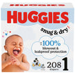 Huggies Size 1 Diapers, Snug & Dry Newborn Diapers, Size 1 (8-14 lbs), 208 Count (4 Packs of 52), Packaging May Vary 🍁 All In One Marketplace Canada