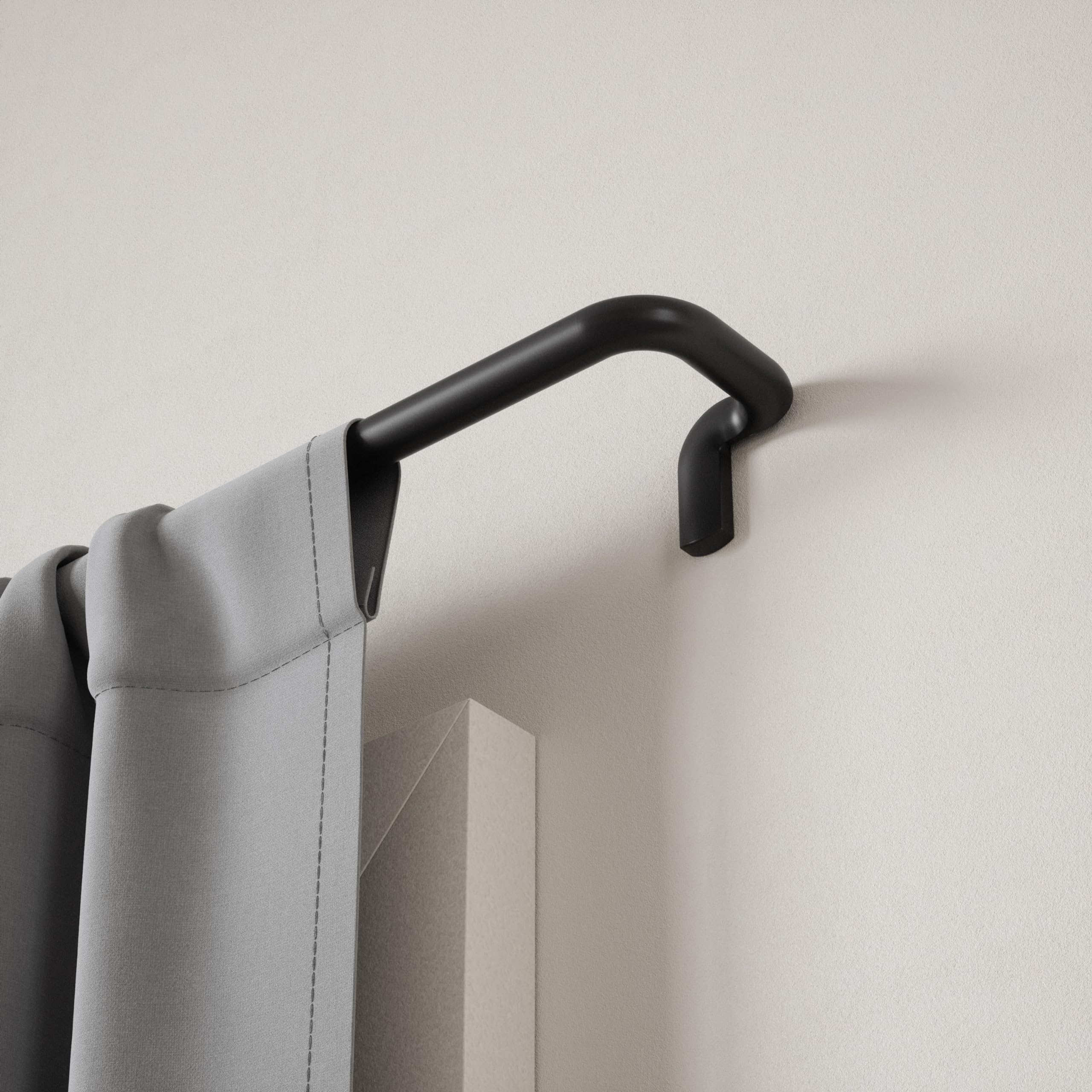 Umbra Twilight Curtain Rod Set – Wrap Around Design Ideal for Blackout or Room Darkening Panels, 30 to 84 Inches, Black 🍁 All In One Marketplace Canada