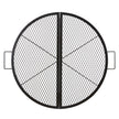 VEVOR X-Marks Fire Pit Grill Grate, Foldable Round Cooking Grate, Heavy Duty Steel Campfire BBQ Grill Grid with Handle and Support X Wire, Portable Camping Cookware for Outside Party, 36 Inch Black 🍁 All In One Marketplace Canada