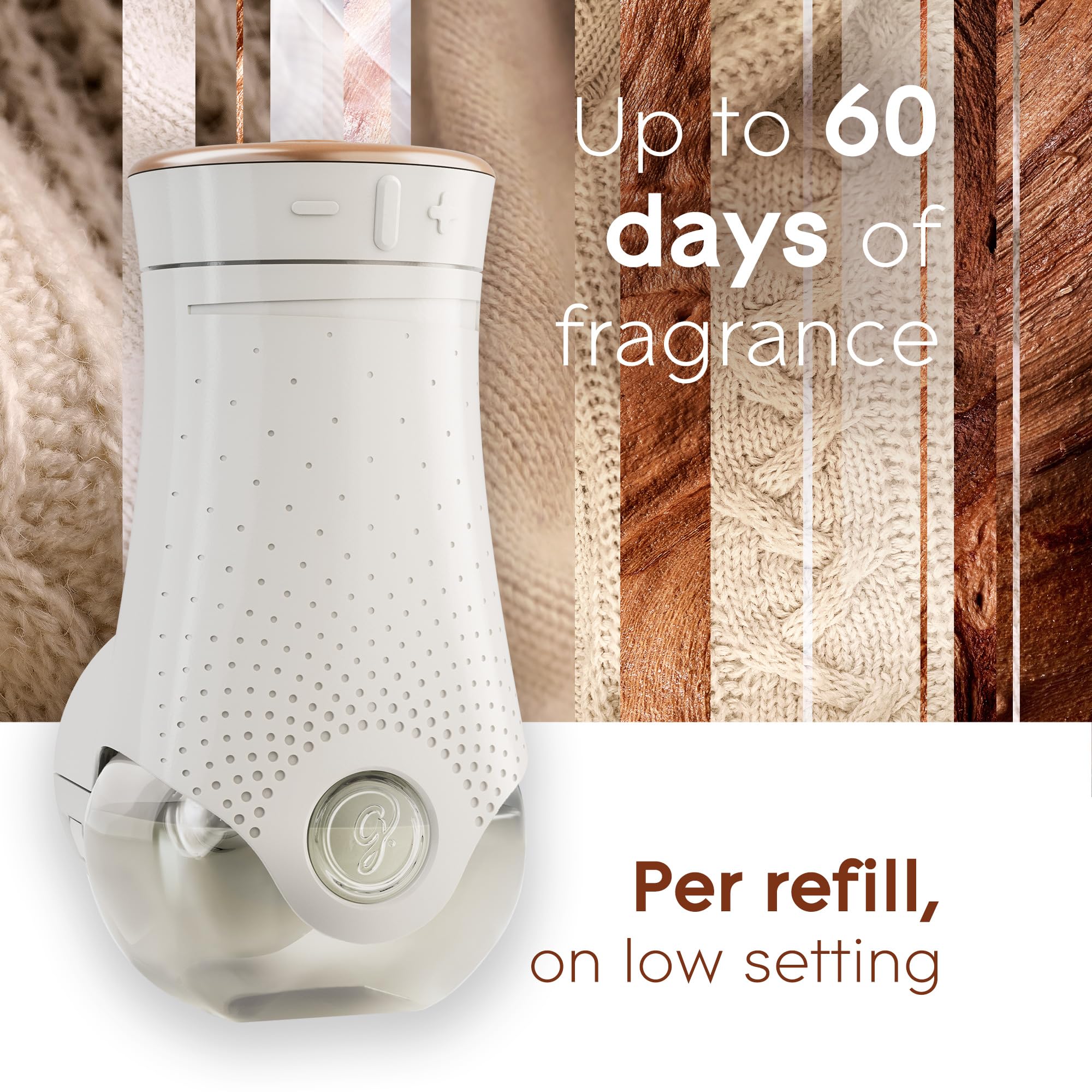 Glade PlugIns Air Freshener Refill Oil Kit, Long Lasting Scented Plug In with Essential Oils for Home, Bathroom & Kitchens, Cashmere Woods, 2 Warmers + 6 Refills 🍁 All In One Marketplace Canada