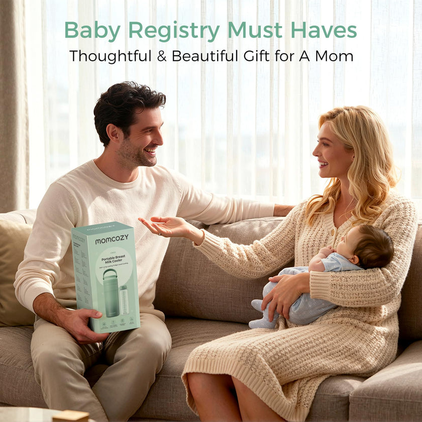 Momcozy Portable Breast Milk Cooler for Travel, 24H Ice-Free Cooling Breastmilk Storage Bottles 12oz Container, Leak Proof Outdoor Small Freezer, Baby Breastfeeding Essential Gift for New Moms 🍁 All In One Marketplace Canada