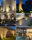 btfarm Solar Ground Lights, 10 Pack 8LED Solar Lights Outdoor Waterproof Garden, Pathway Lights Solar Powered in-Ground Lights, Disk Lights Landscape Lighting for Lawn Patio Yard Driveway, Warm White 🍁 All In One Marketplace Canada
