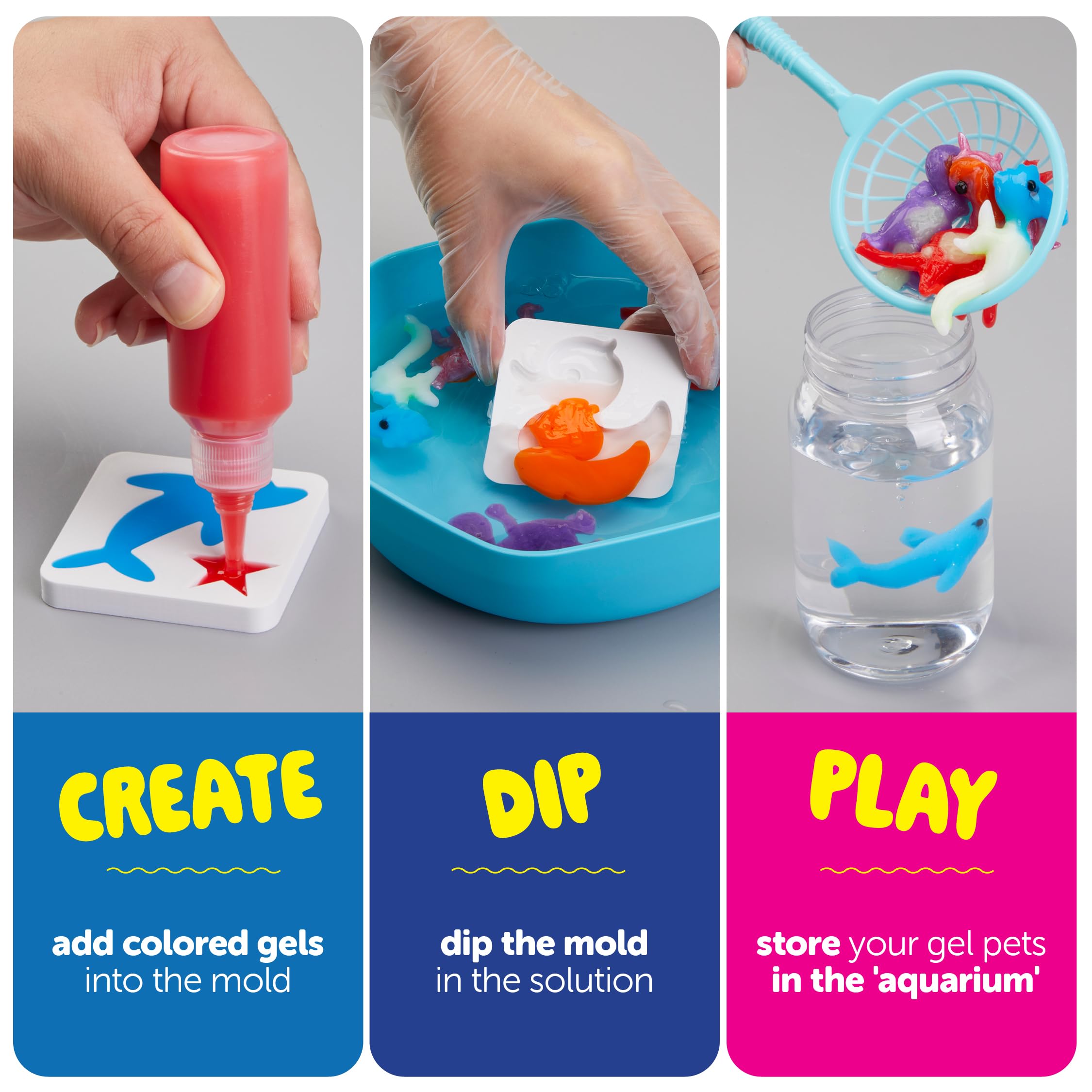 Dan&Darci Aqua Fairy Water Gel Kit for Kids - Craft for Kids - Magic Elf Toy Kits - Waters Pets - DIY Squishy Maker - Make Your Own Squishies Toys Crafts for Boys & Girls Ages 6-12 🍁 All In One Marketplace Canada
