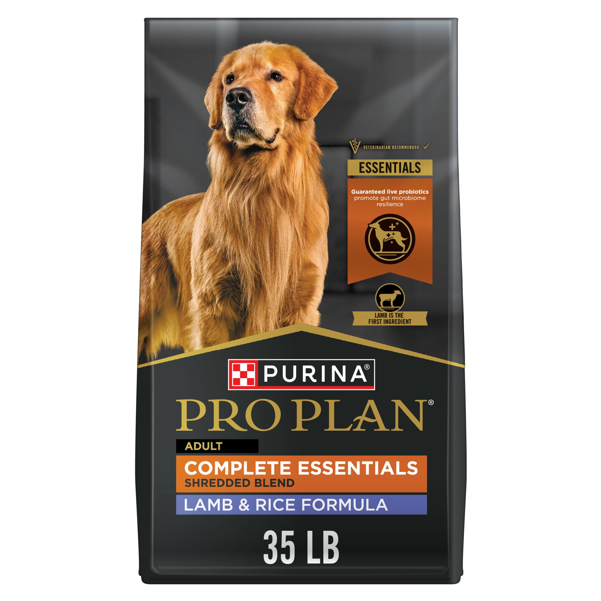 Purina Pro Plan Dry Dog Food, Complete Essentials Shredded Blend Lamb & Rice - 15.9 kg Bag (1 Pack) 🍁 All In One Marketplace Canada