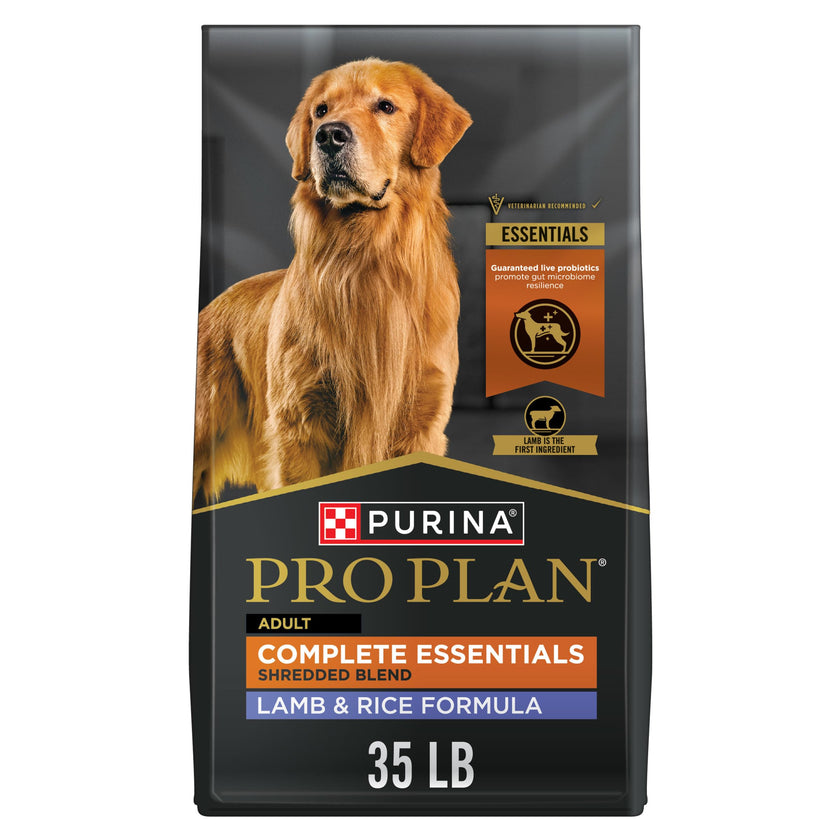 Purina Pro Plan Dry Dog Food, Complete Essentials Shredded Blend Lamb & Rice - 15.9 kg Bag (1 Pack) 🍁 All In One Marketplace Canada