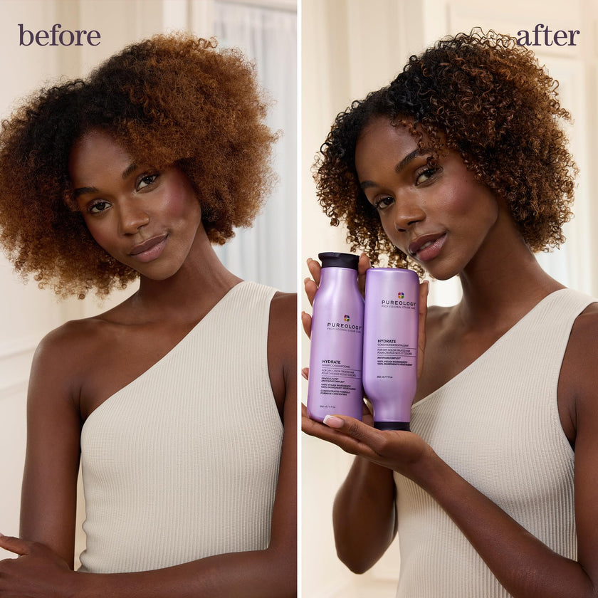 Pureology Hydrate Conditioner, Deep Moisture for Medium to Thick Color-Treated Hair, Jojoba & Green Tea, Vegan, Sulfate-Free 🍁 All In One Marketplace Canada