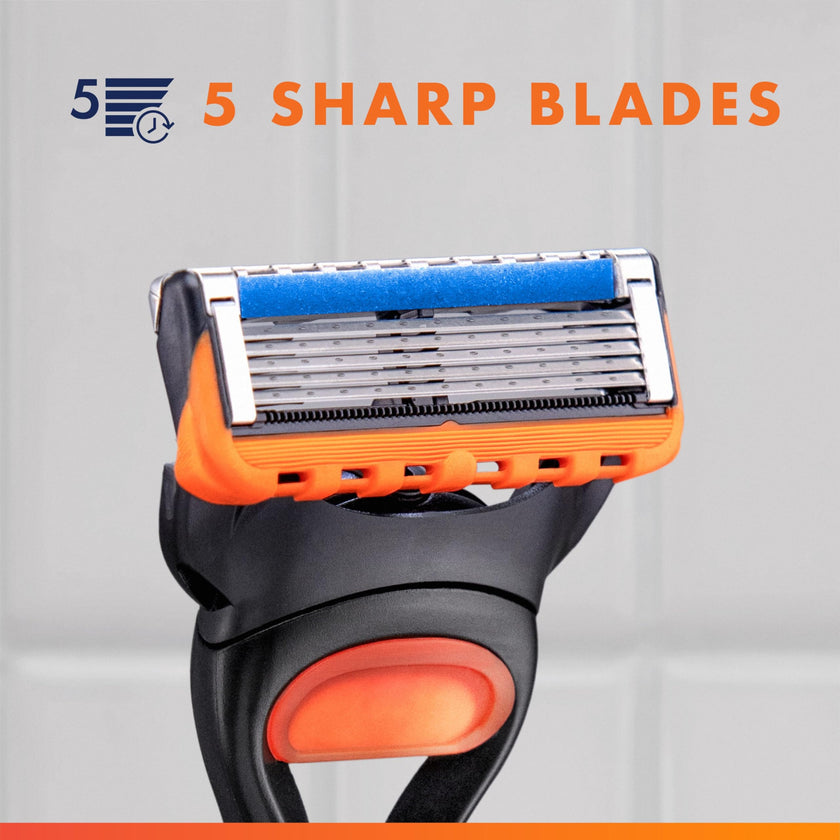 Gillette Razors, Fusion 5 Razor Men, 5-Blade, 1 Handle + 4 Refill 🍁 All In One Marketplace Canada