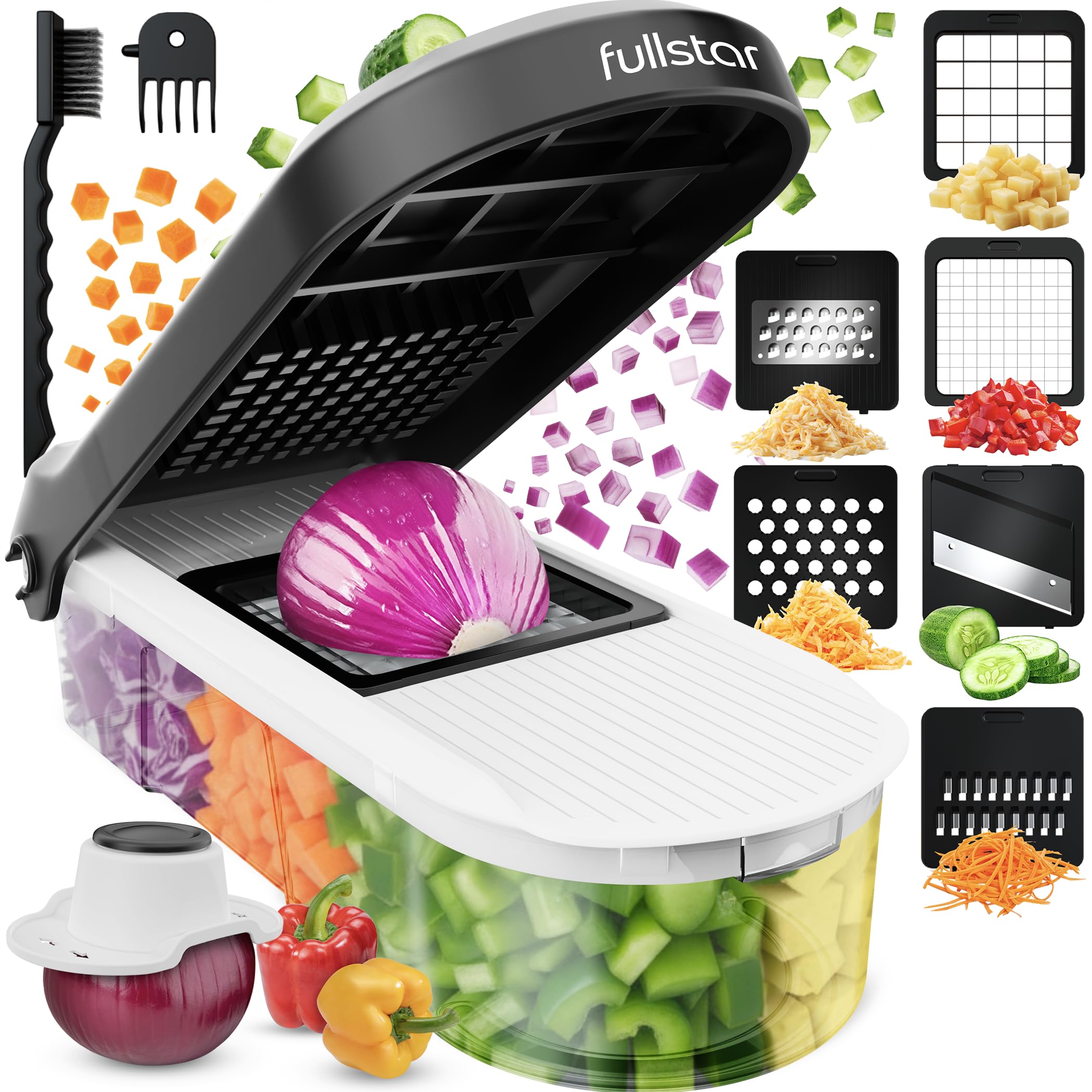 Fullstar Pro Core - Vegetable Chopper & Mandoline Slicer - 6 Blades 🍁 All In One Marketplace Canada