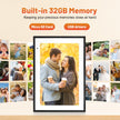 Anna Bella Digital Photo Frame 10.1 Inch with 1280x800 HD IPS Touch Screen, 32GB WiFi Digital Picture Frame with App Sharing, Auto-Rotate Photo Frame with Sleep Mode, Gift for Parents, Friends 🍁 All In One Marketplace Canada