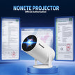 [2026 Upgraded] Mini Projector Support 4K 1080P FHD Auto Keystone 270° Rotatable with WiFi 6 and Bluetooth 5.2 Projector Portable Compatibile with HDMI/TV Stick/Memory Stick/Laptop,White 🍁 All In One Marketplace Canada