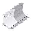 PUMA Men's 8 Pack Athletic Cushioned Crew Socks, White/Grey, 10-13 🍁 All In One Marketplace Canada