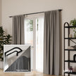 Umbra Twilight Double Curtain Rod Set – Wrap Around Design Ideal for Blackout or Room Darkening Panels, 66 to 144 Inches, Black 🍁 All In One Marketplace Canada