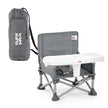Bright Starts Pop 'N Sit Portable Booster, Indoor/Outdoor Use, Floor Seat with Feeding Tray, Grey, 6 Mos - 3 Yrs 🍁 All In One Marketplace Canada