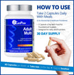 CanPrev Adult Multi, 60 V-Caps 30-Day Supply - Non-GMO and Gluten-Free - High-Potency Multivitamin and Multi-Mineral Formula - Iron-Free - Easy to Digest - Complete Daily Vitamins and Minerals 🍁 All In One Marketplace Canada