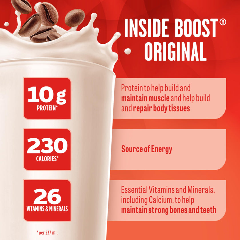 BOOST Original Meal Replacement Drink – Choc Latte, 24 Bottles, 6.1 kg 🍁 All In One Marketplace Canada